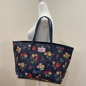 ~ Rare Cath Kidston XL Overnight Floral Coated Bag 2 Handle Snap Lined Pockets